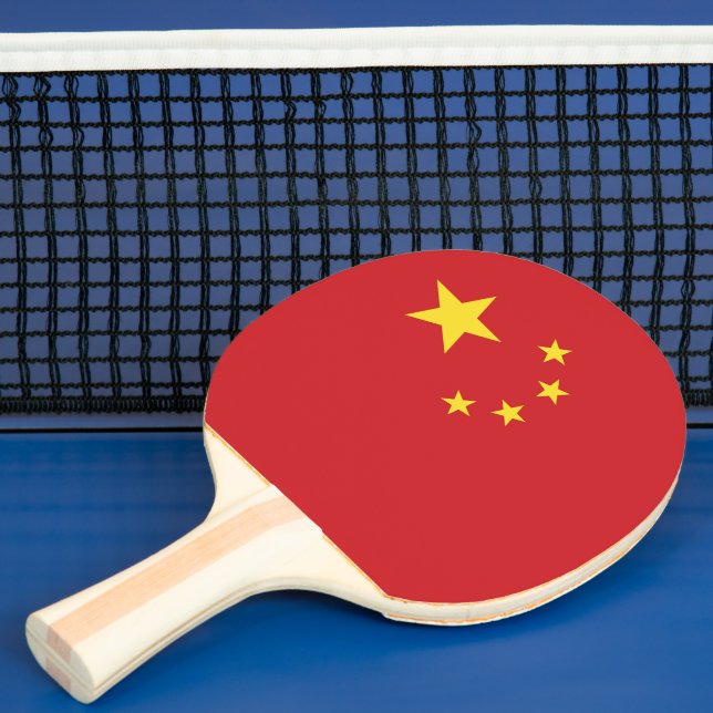 China flag ping pong paddle (Insitu)