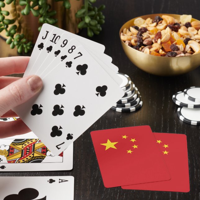 China flag playing cards (In Situ)
