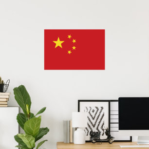 China flag poster