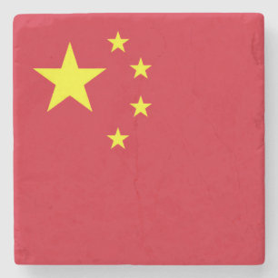 China flag stone coaster