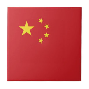 China flag tile