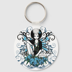 "China" Gothic Retro Flower Fairy Keychain
