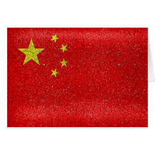 China Grunge Style Flag