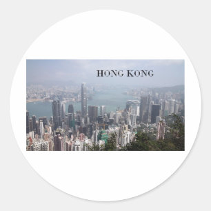 China, Hong Kong (St.K) Classic Round Sticker