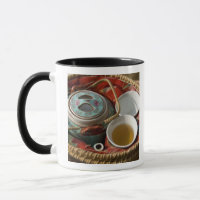 China, Hong Kong. Traditional Chinese teapot & 3