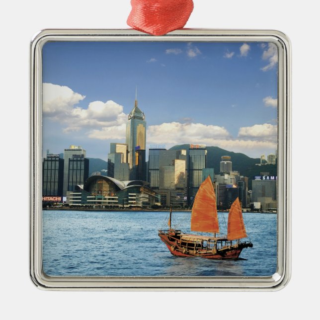 China; Hong Kong; Victoria Harbour; Harbour; A Metal Ornament (Front)
