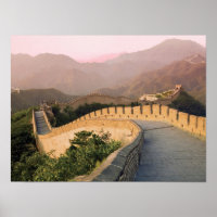 China, Huairou County, Sunset over the