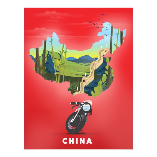 China Illustrated map travel poster (Front)