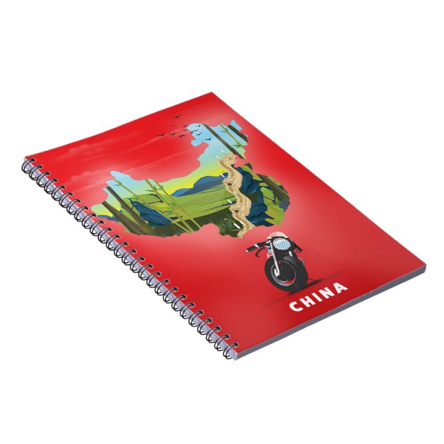 China Illustrated map travel poster Notebook (Right Side)