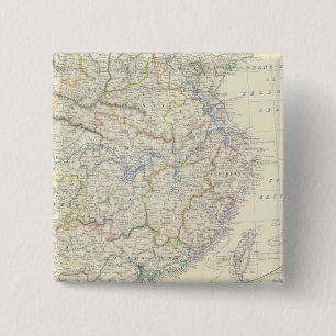 China, Japan 2 Inch Square Button