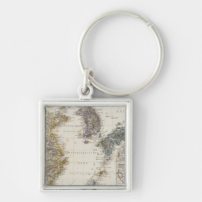 China, Korea, Japan Keychain (Front)