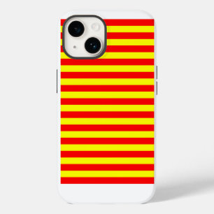 china kyrgyzstan spain flag stripes red yellow pat iPhone 14 case