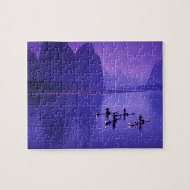 China, Li River. Cormorant fishermen. Jigsaw Puzzle (Horizontal)