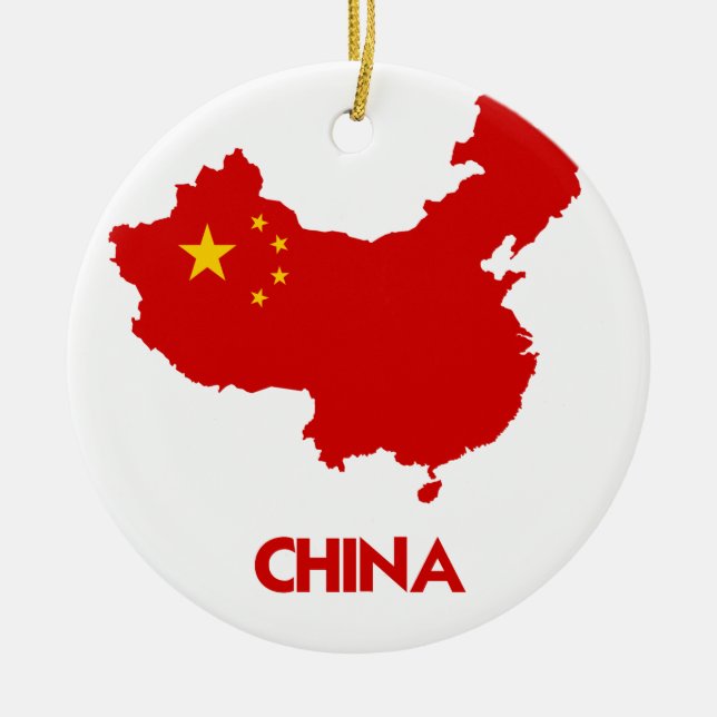 CHINA MAP CERAMIC ORNAMENT (Front)