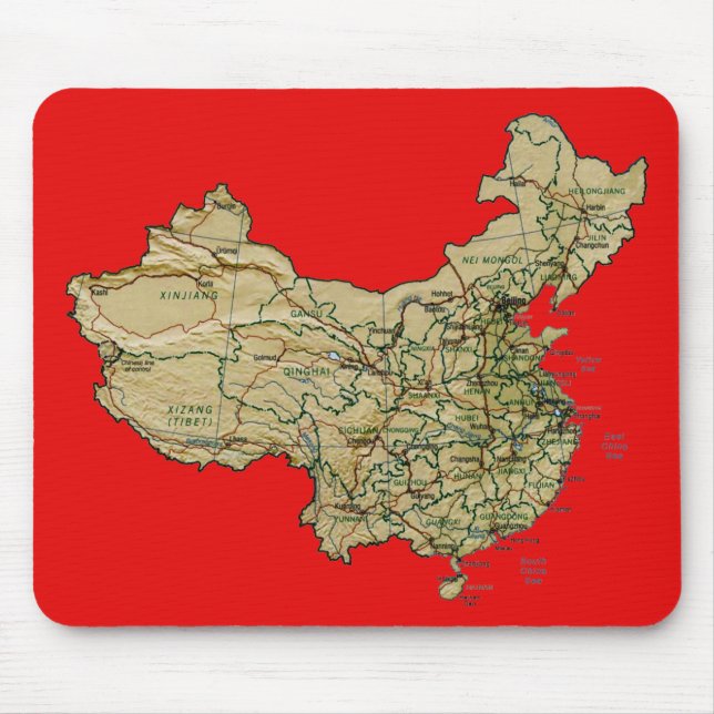 China Map Mousepad (Front)