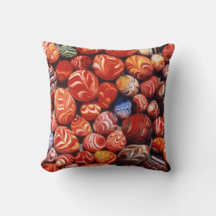 China, Ming Tombs, Painted Glass Souvenirs Throw Pillow
