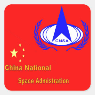 China National Space Administration  - CNSA Square Sticker