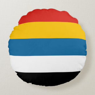 china old flag country symbol Manchukuo history Round Pillow