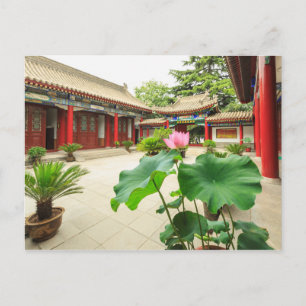 China Pagoda Interior Postcard