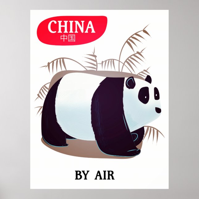 China Panda travel poster (Front)
