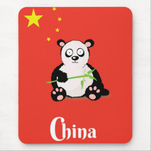 China Panda travel poster. Mouse Pad