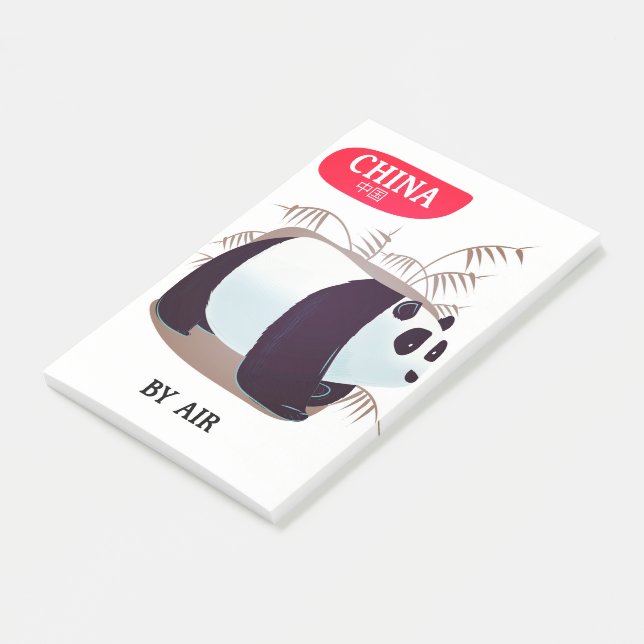 China Panda travel poster Post-it Notes (Angled)