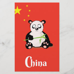 China Panda travel poster. Stationery