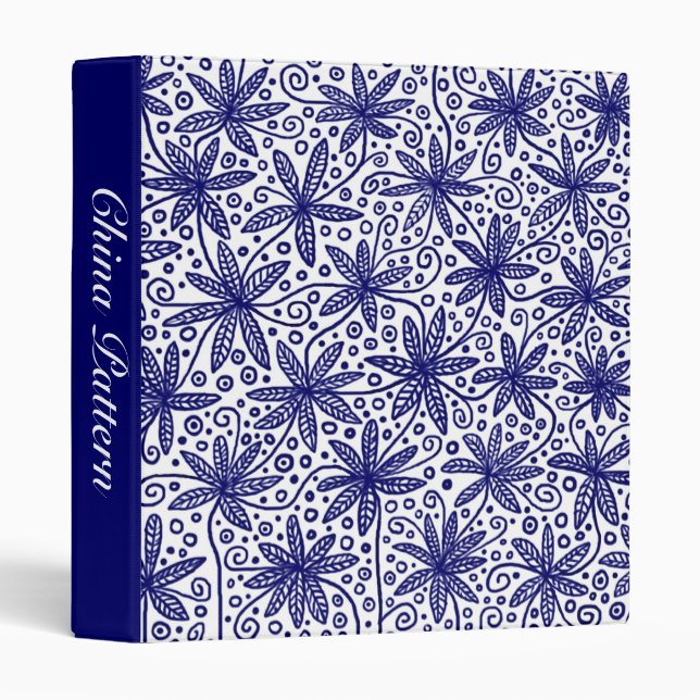 China Pattern (1in) Binder (Front/Spine)