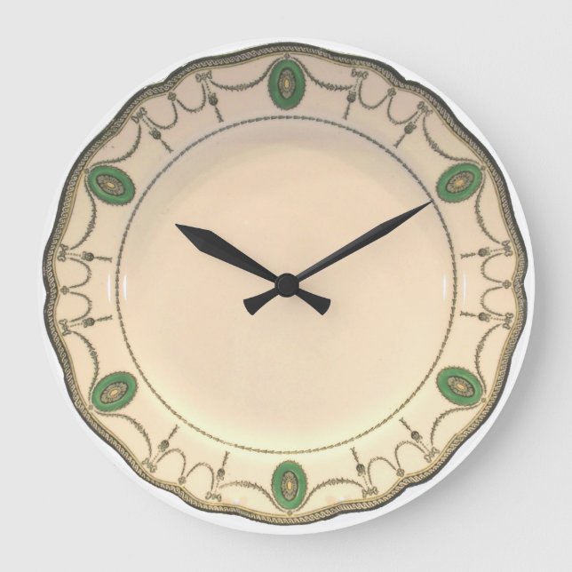 China Plate 1 Large Clock (Front)