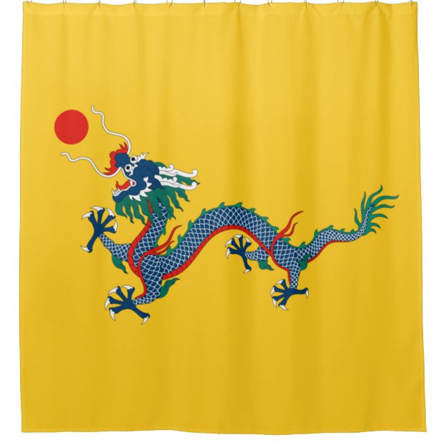 China Qing Dynasty Flag (Chinese Dragon) (Asian) (Front)