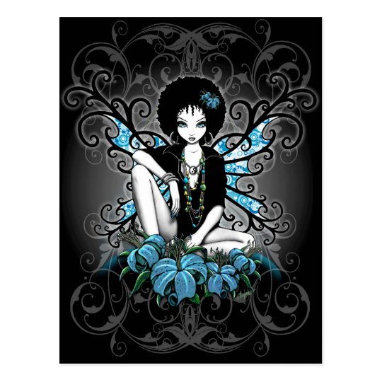 China Retro Lilly Fantasy Postcard