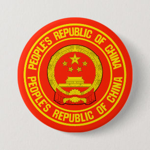 China Round Emblem 3 Inch Round Button