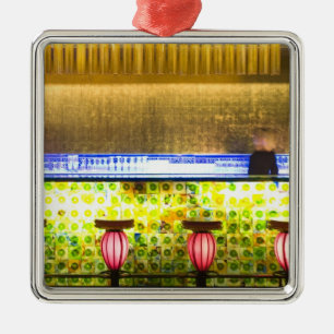 China, Shanghai. Bar in the Xin Tian Di bar 2 Metal Ornament