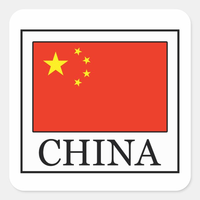 China Square Sticker (Front)