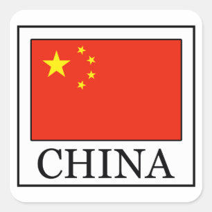 China Square Sticker