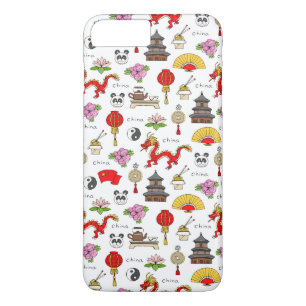China Symbols Pattern iPhone 8 Plus/7 Plus Case