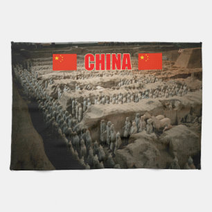 CHINA Terracotta Army Kitchen Towel