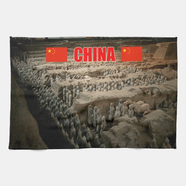 CHINA Terracotta Army Kitchen Towel (Horizontal)