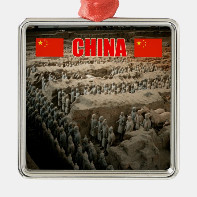 CHINA Terracotta Army Metal Ornament (Front)