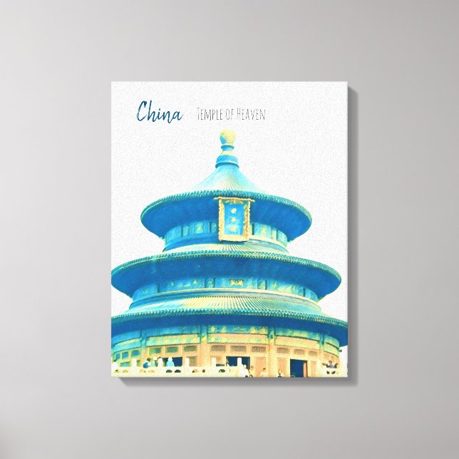 China travel Temple of Heaven Canvas Print (Front)