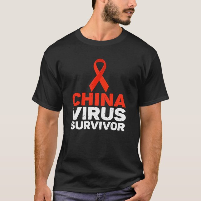 China-Virus-Survivor 1 T-Shirt (Front)
