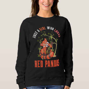 China Wildlife Animal Bamboo Just A Girl Who Loves Sweatshirt