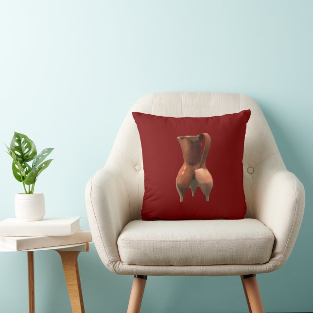 China Wine Pottery jGibney The Museum Zazzle Throw Pillow (Chair)