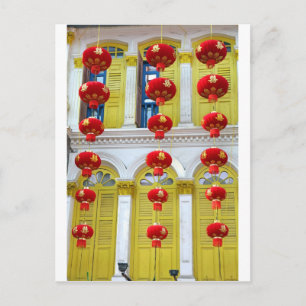 Chinatown colonial architecture Singapore Postcard