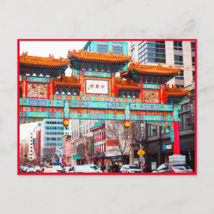 Chinatown in Washington DC. Postcard