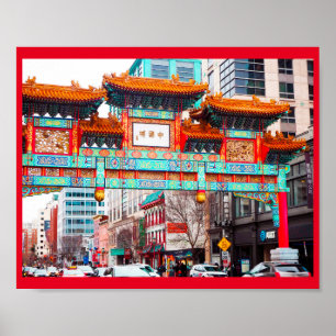 Chinatown in Washington DC.    Poster