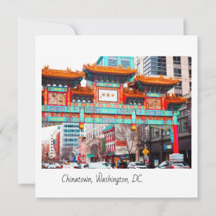 Chinatown in Washington, DC.  Thank You Card