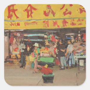Chinatown New York 2012 Square Sticker