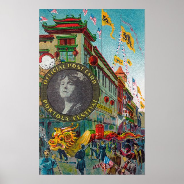 Chinatown Parade for Portola Festival Poster (Front)