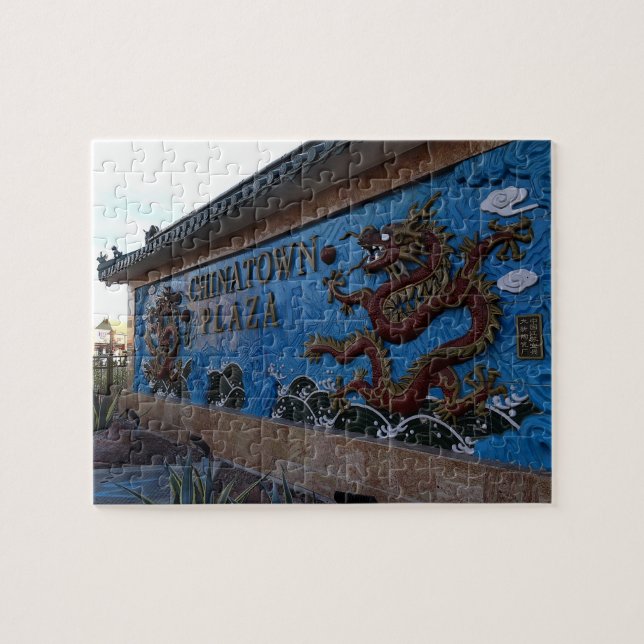 Chinatown Plaza Sign #1, Las Vegas Jigsaw Puzzle (Horizontal)